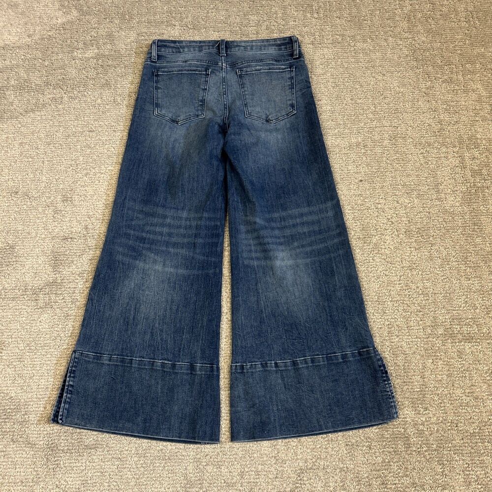 Kut From The Kloth Goldie Super Flare Jeans Womens 6 mid rise Wide Leg Stretch - Picture 5 of 7